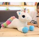 Jumbo Rainbow Unicorn Plush - 40cm / Blue - Plush