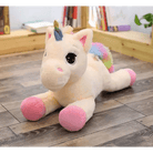 Oversized Unicorn Plushie with Holographic Horn and Rainbow Mane - Cosparty