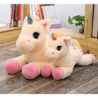Oversized Unicorn Plushie with Holographic Horn and Rainbow Mane - Cosparty