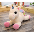 Oversized Unicorn Plushie with Holographic Horn and Rainbow Mane - Cosparty