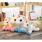 Oversized Unicorn Plushie with Holographic Horn and Rainbow Mane - Cosparty