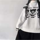 Panda Playgirl Gothic Anime Turtleneck Sweater with 48cm Sleeve Length - Cosparty