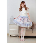 Pastel Anime Girl Lolita Skirt in Kawaii Fairy Kei Style - Skirts