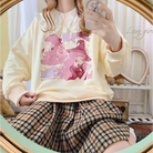 Pastel Anime Sweatshirt with Matching Skirt for Otaku Style - onesie