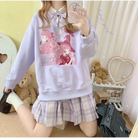 Pastel Witch Crewneck - Purple / L - fairy kei, hoodie, hoodies, pastel pullover