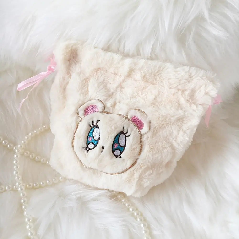 Pastel Baby Bear Drawstring Bag for Kawaii Cosparty Essentials - bags