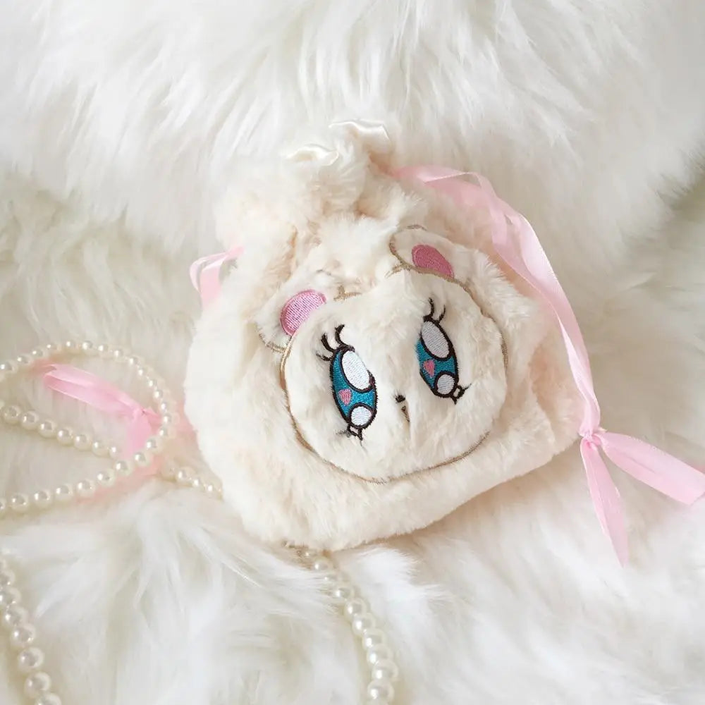 Pastel Baby Bear Drawstring Bag for Kawaii Cosparty Essentials - bags