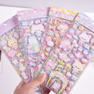 Pastel Baby Bear Puffy Stickers for Creative Decoration - stickers