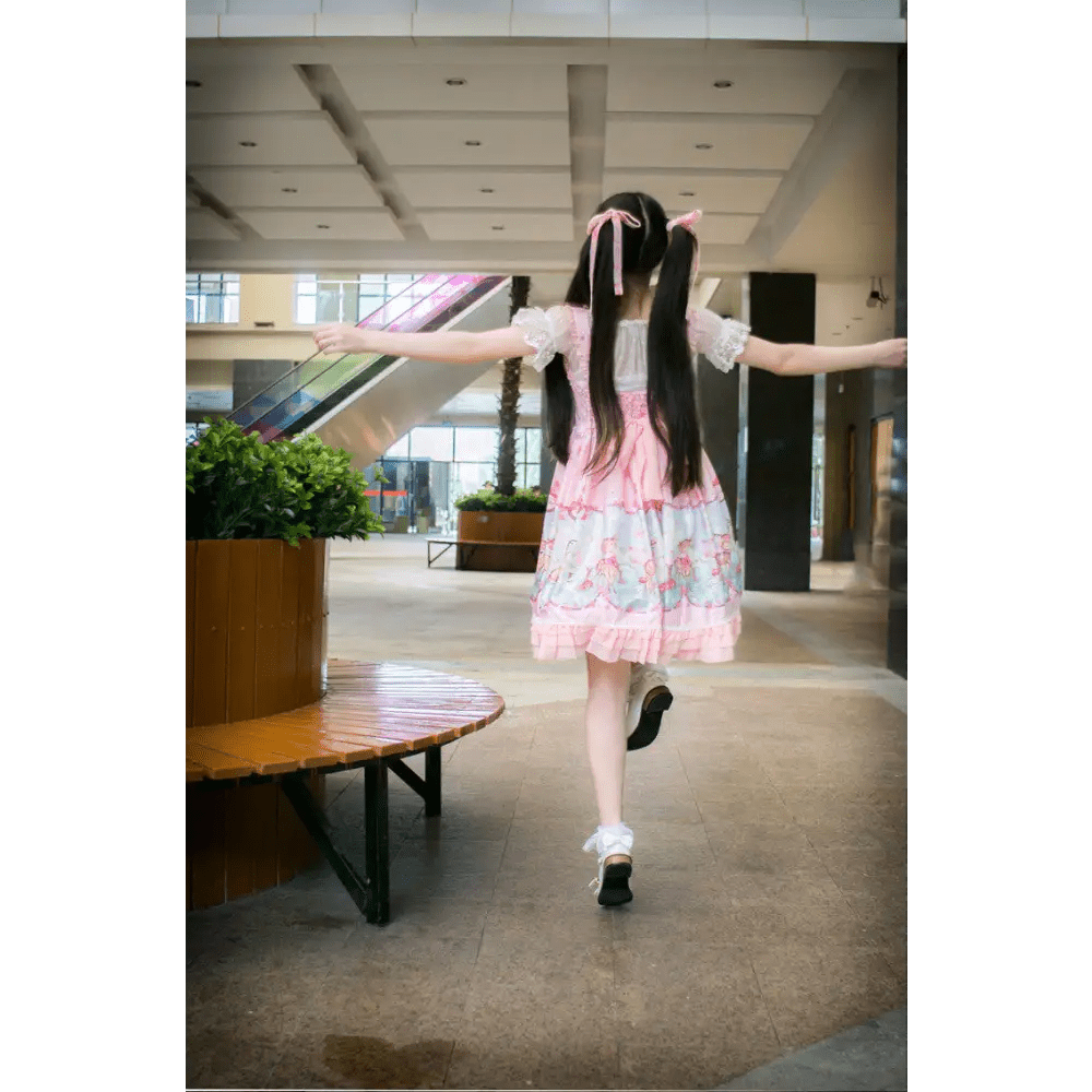 Pastel Baby Deer Lolita Dress for a Kawaii Princess Look - Cosparty