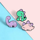 Pastel Baby Dinosaur Enamel Pins from Nomming Usagi New Condition - Cosparty