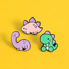 Pastel Baby Dinosaur Enamel Pins from Nomming Usagi New Condition - pin