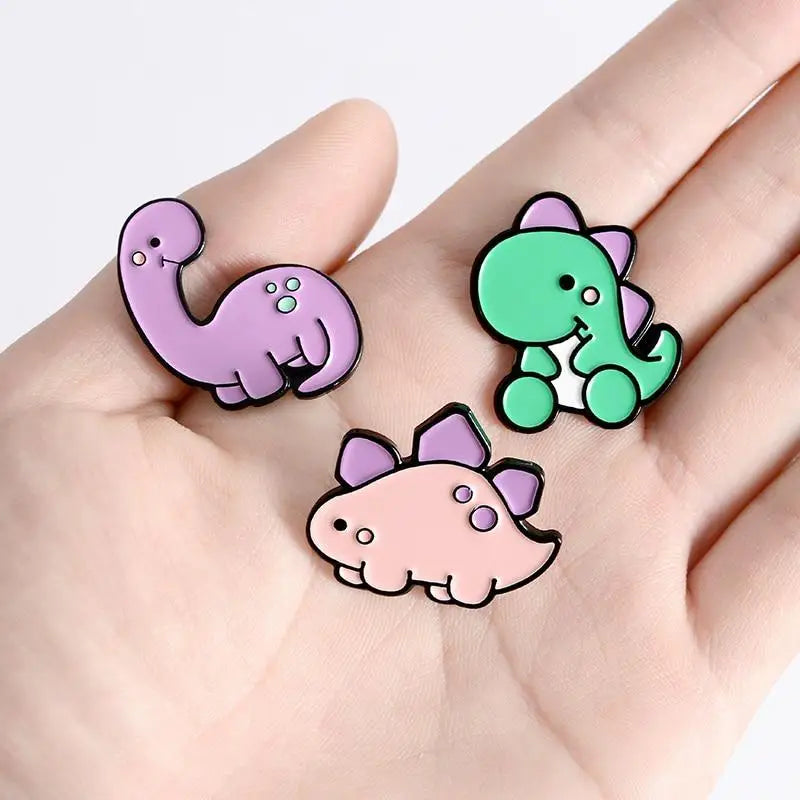 Pastel Baby Dinosaur Enamel Pins from Nomming Usagi New Condition - pin