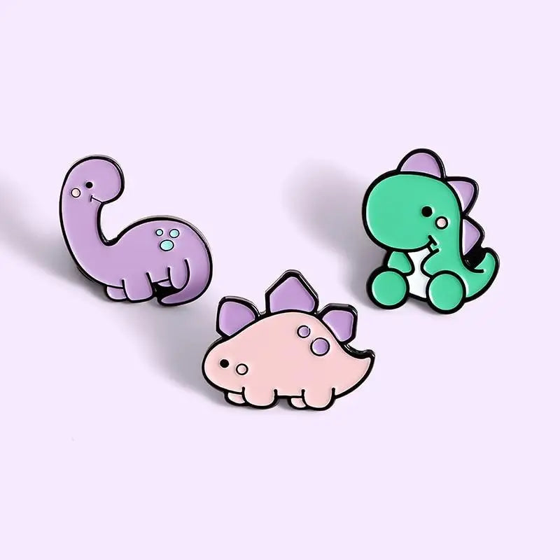 Pastel Baby Dinosaur Enamel Pins from Nomming Usagi New Condition - pin