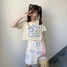 Pastel Blue Bear Tee for Kawaii Fashion Lovers - shirt