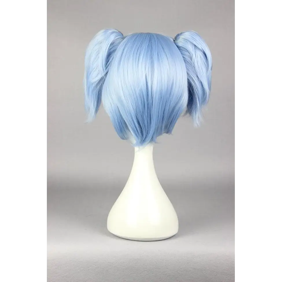 Pastel Blue Kawaii Double Pigtail Wig - Wig