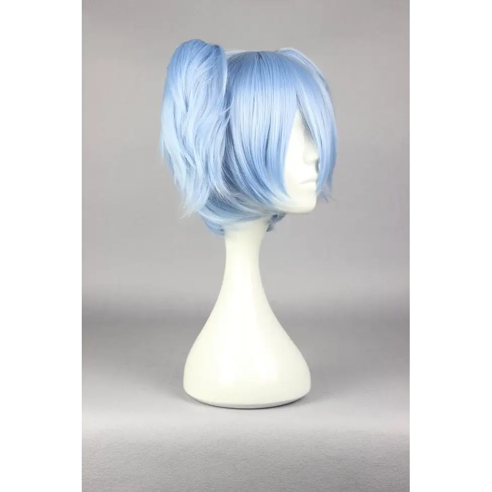 Pastel Blue Kawaii Double Pigtail Wig - Wig