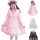 Pastel Bunny Rabbit Tea Party Lolita Dress - Dress