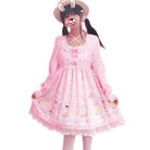 Pastel Bunny Rabbit Tea Party Lolita Dress - Cosparty
