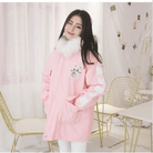 Pastel Bunny Rabbit Winter Jacket with Faux - Fur Hood - Cosparty