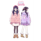 Pastel Bunny Rabbit Winter Jacket with Faux - Fur Hood - Cosparty