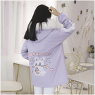 Pastel Bunny Rabbit Winter Jacket with Faux - Fur Hood - Cosparty
