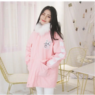 Pastel Bunny Rabbit Winter Jacket with Faux-Fur Hood - coat