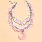 Pastel Cabochon Jewelry with Gummy Bears and Glittery Moons - Cosparty