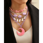 Pastel Cabochon Jewelry with Gummy Bears and Glittery Moons - Cosparty