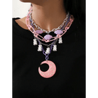 Pastel Cabochon Jewelry with Gummy Bears and Glittery Moons - Cosparty