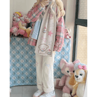 Pastel Candy Colored Kawaii Pants with Embroidered Star and Bone - Cosparty