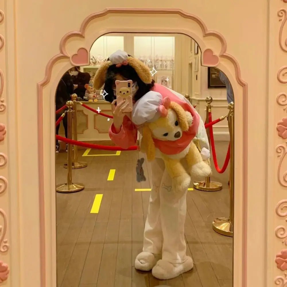 Pastel Candy Colored Kawaii Pants with Embroidered Star and Bone - Cosparty