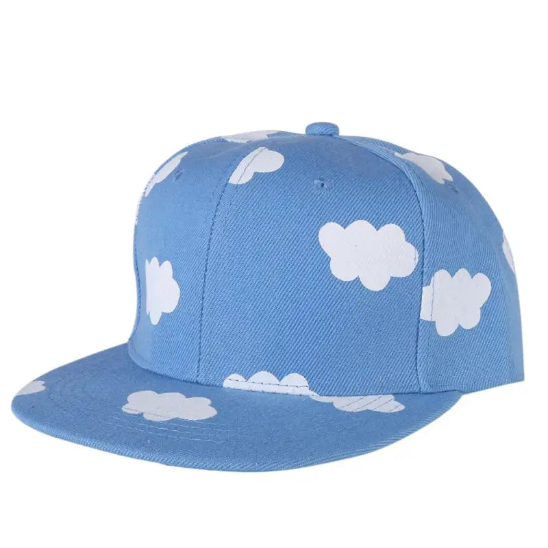 Pastel Cloud Snapback Hat for Cute Kawaii Style - Blue - Hat