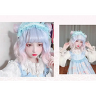 Pastel Cotton Candy Lolita Wig with Sweet Buns and Fringe - hair wig