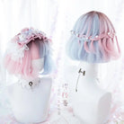 Pastel Cotton Candy Medium - Length Lolita Wig with Fringe - Cosparty