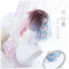 Pastel Cotton Candy Medium - Length Lolita Wig with Fringe - Cosparty