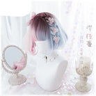 Pastel Cotton Candy Medium-Length Lolita Wig with Fringe - wig