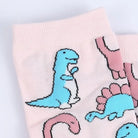 Pastel Dinosaur Socks for a Fun and Cute Fashion Statement - socks