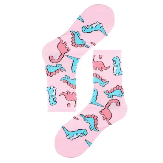 Pastel Dinosaur Socks for a Fun and Cute Fashion Statement - Cosparty