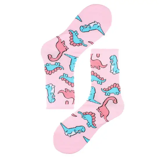 Pastel Dinosaur Socks for a Fun and Cute Fashion Statement - socks