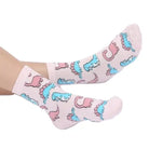 Pastel Dinosaur Socks for a Fun and Cute Fashion Statement - socks