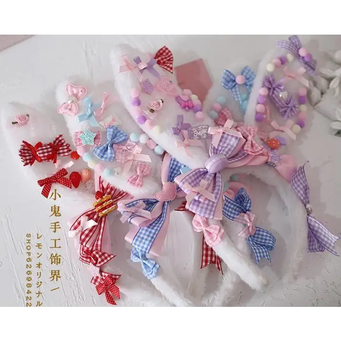 Pastel Fairy-Kei Bunny Ears for Kawaii Cuties New Condition Instock - headband