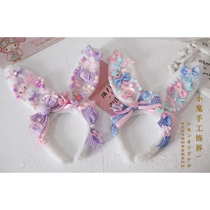 Pastel Fairy-Kei Bunny Ears for Kawaii Cuties New Condition Instock - headband