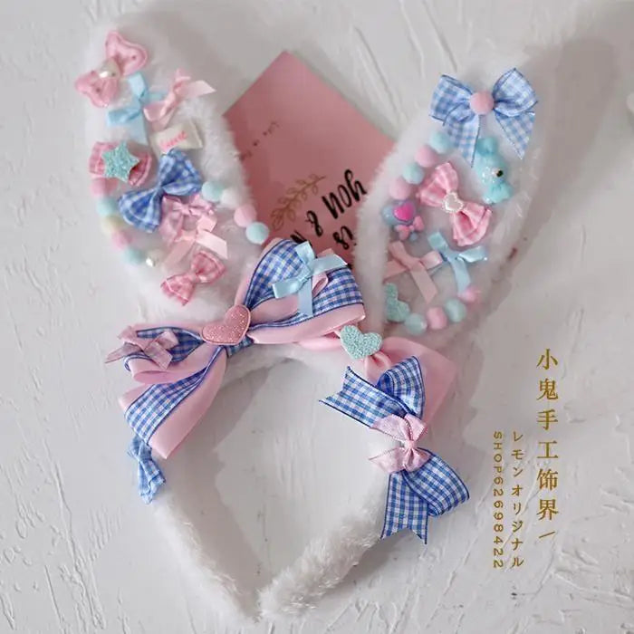 Pastel Fairy-Kei Bunny Ears for Kawaii Cuties New Condition Instock - headband