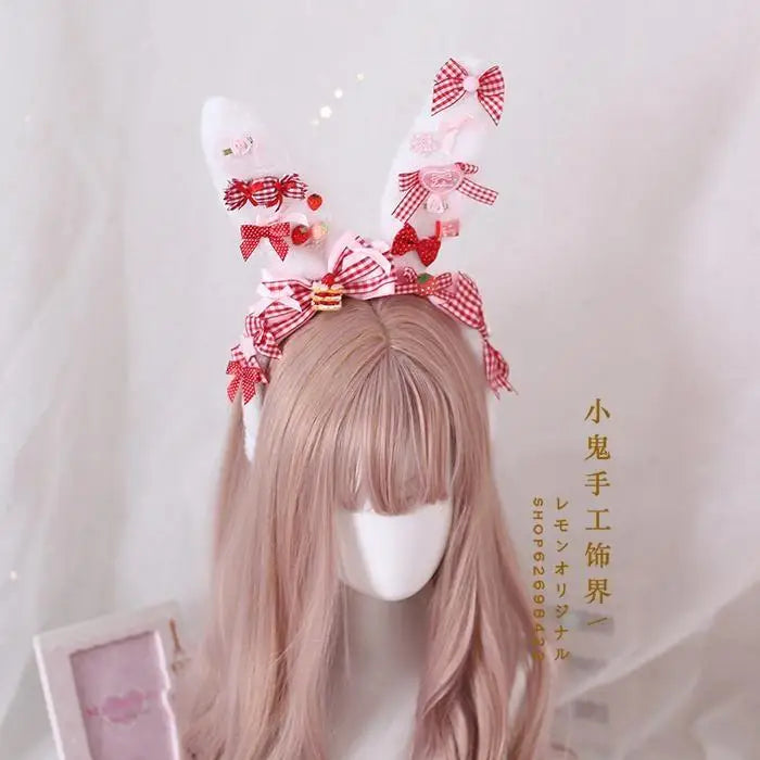 Pastel Fairy-Kei Bunny Ears for Kawaii Cuties New Condition Instock - headband