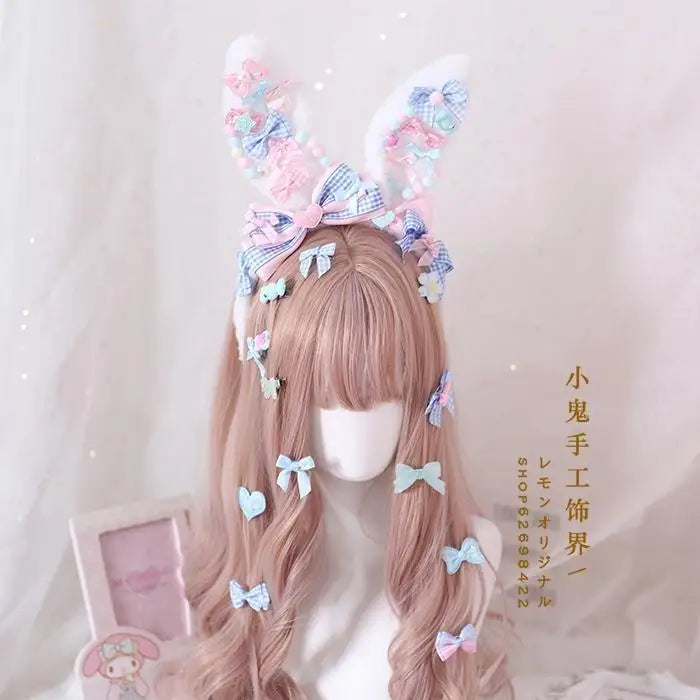 Pastel Fairy-Kei Bunny Ears for Kawaii Cuties New Condition Instock - headband