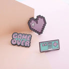 Pastel Fairy-Kei Enamel Pins for Retro Game Lovers - pin