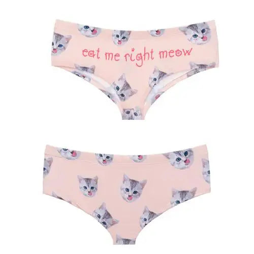 Pastel Fairy Kei Pocket Undies with Cheeky Sayings - Eat Me - underwear