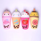 Pastel Fairy Kei Stationary Bags Featuring Kawaii Characters and Bubble Tea - bags