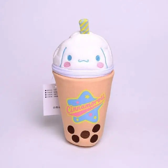 Pastel Fairy Kei Stationary Bags Featuring Kawaii Characters and Bubble Tea - bags