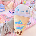 Kawaii Bubble Tea Stationary Cases - Cinnamoroll - bag, bags, boba tea, bubble bunnies